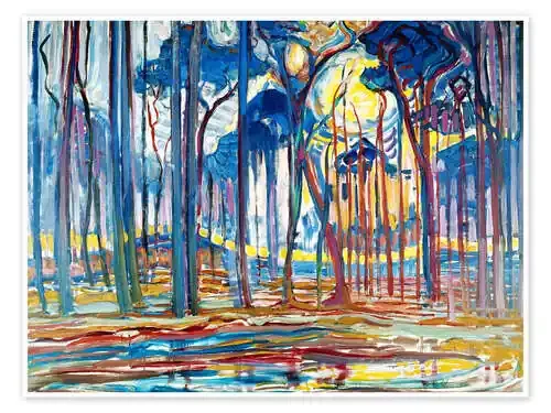 Paisaje forestal de Piet Mondrian ARTOTHEK