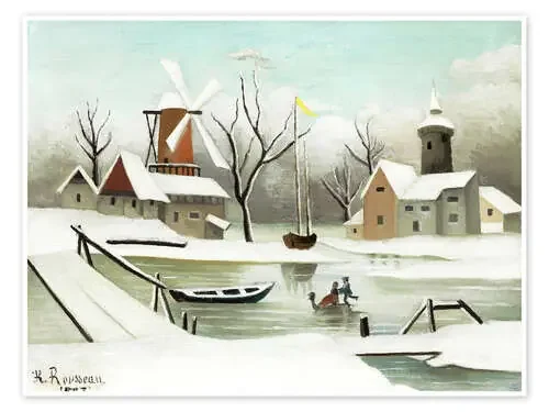 Paisaje invernal de Henri Rousseau ARTOTHEK