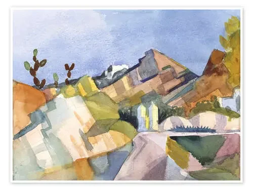 Paisaje rocoso de August Macke Master Collection