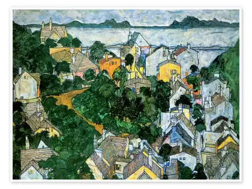 Paisaje veraniego de Egon Schiele Master Collection
