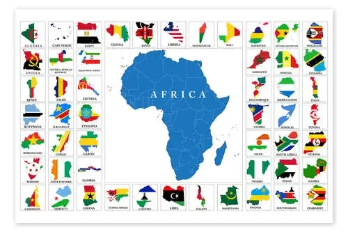 Paises de África y banderas (inglés) Editors Choice