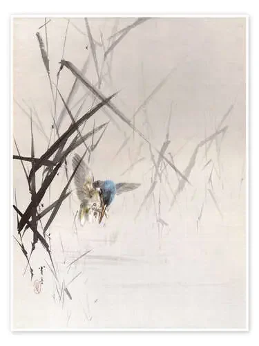 Pájaro atrapa peces de Watanabe Seitei Master Collection