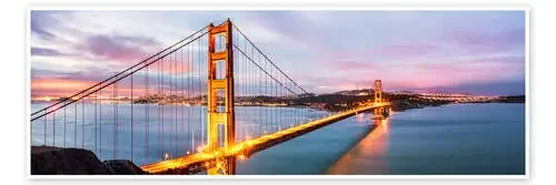 Panoramic of Golden gate bridge, San Francisco, USA de Matteo Colombo