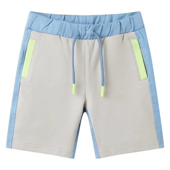 Pantalón corto para niños con cordón azul 128