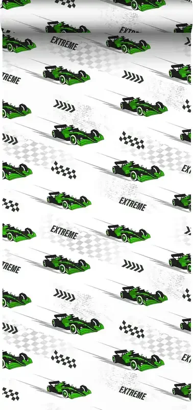 papel pintado coches de carreras verde de Sanders & Sanders – 935354