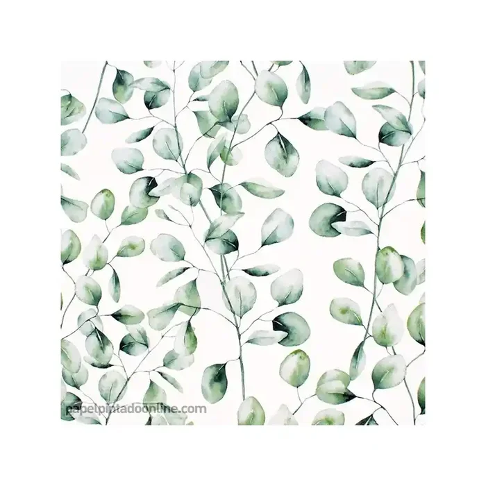 Papel pintado HOJAS VERDES 077