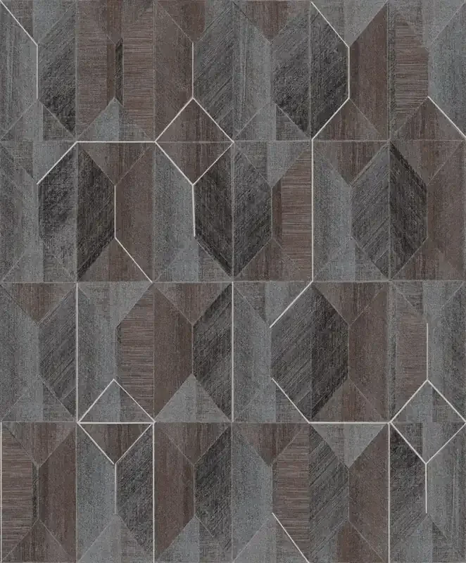 papel pintado motivo de azulejos gris de Masureel – 630719