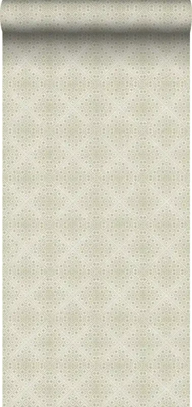 papel pintado motivo de azulejos verde de Borastapeter – 660309