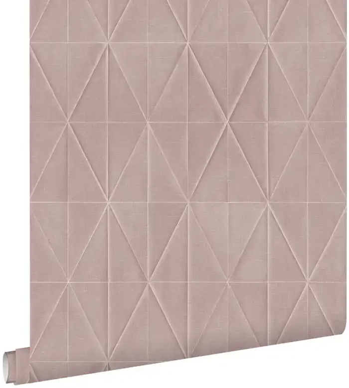 papel pintado motivo de origami rosa viejo de ESTAhome – 148709