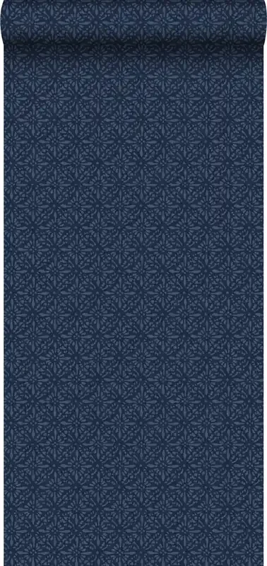 papel pintado motivo étnico azul oscuro de Walls4You – 935334