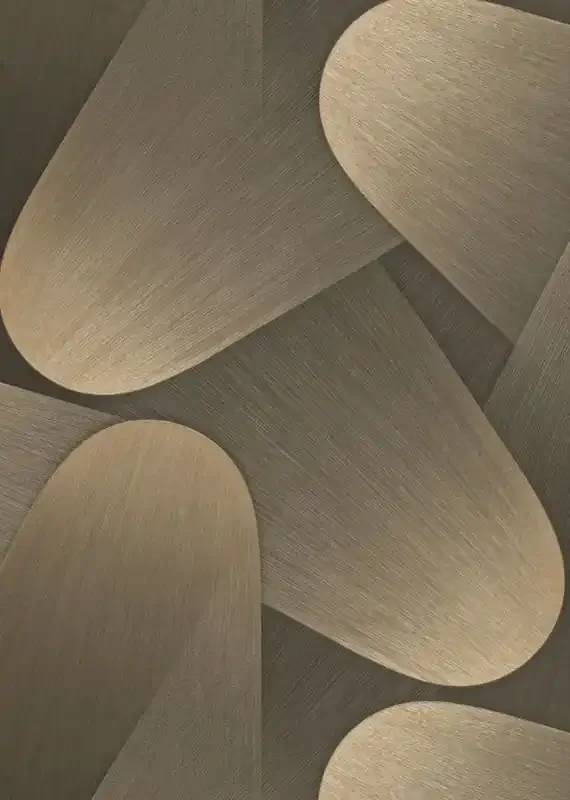 papel pintado motivo gráfico 3D oro de Erismann – 662385