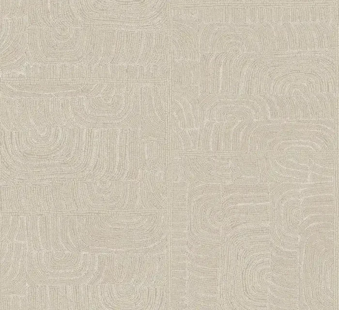 papel pintado motivo gráfico beige arena de Masureel – 631617