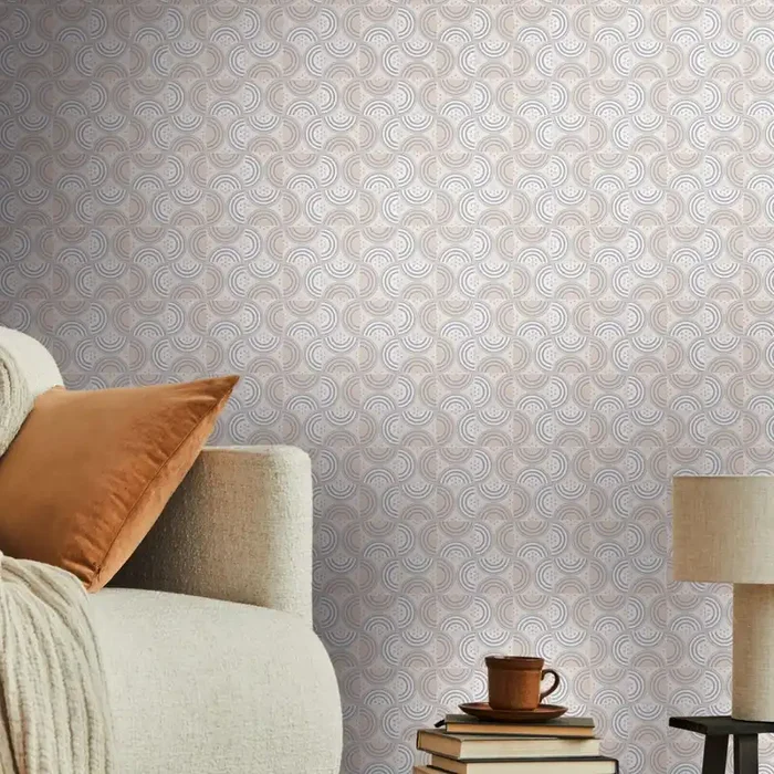 papel pintado motivo gráfico gris y marrón de Livingwalls – AS-390612