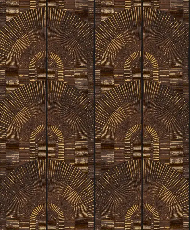papel pintado motivo gráfico marrón de Masureel – 630836