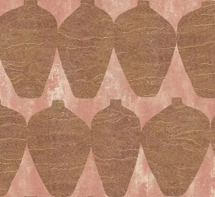papel pintado motivo gráfico marrón de Masureel – 631601