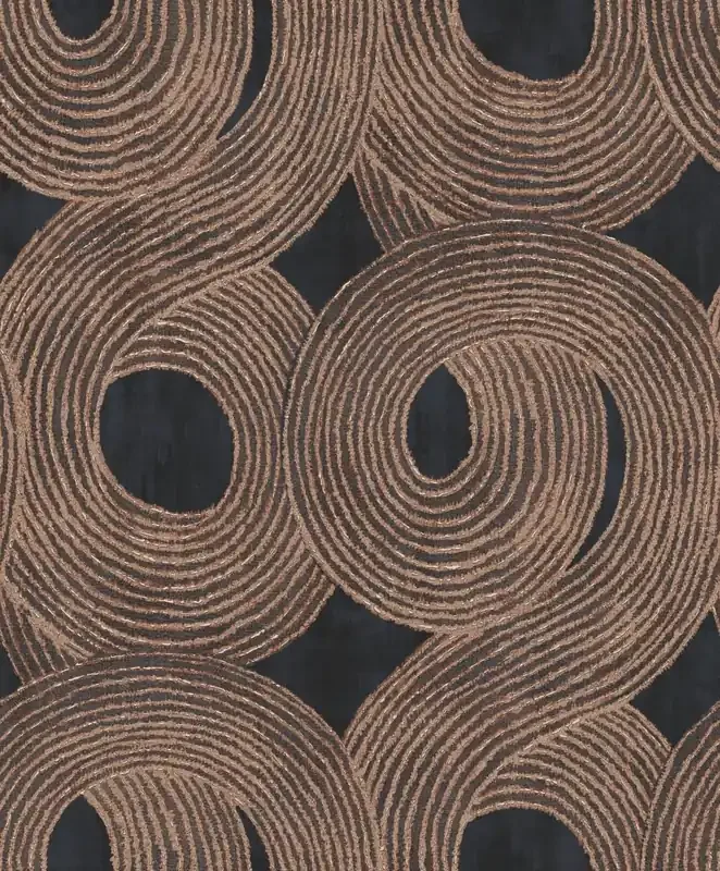 papel pintado motivo gráfico negro de Masureel – 630854