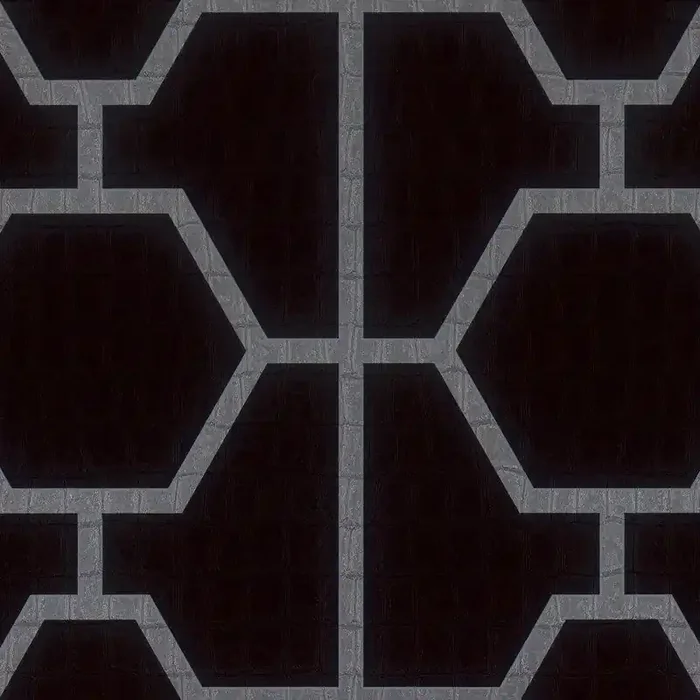 papel pintado motivo gráfico negro de Zambaiti – 661957
