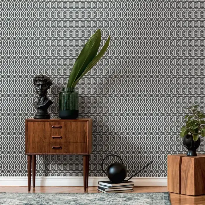 papel pintado motivo gráfico negro y blanco de Livingwalls – AS-390624