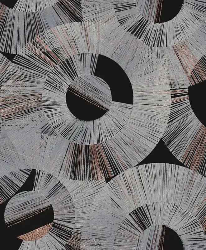 papel pintado motivo gráfico negro y blanco de Masureel – 630829
