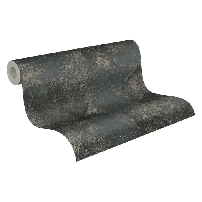 papel pintado motivo gráfico negro y oro de Livingwalls – AS-389767