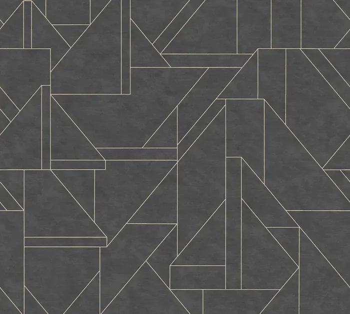 papel pintado motivo gráfico negro y oro de Livingwalls – AS-391184