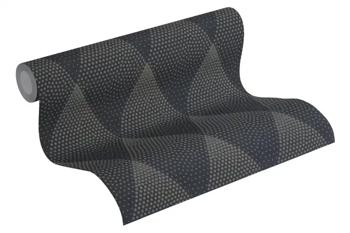 papel pintado motivo gráfico oro y negro de Livingwalls – AS-374193