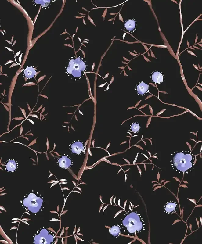 papel pintado naturaleza negro de Masureel – 630968