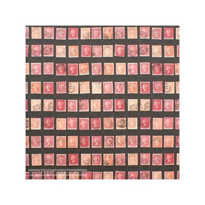 Papel pintado NAVIGATOR PENNY POST RED