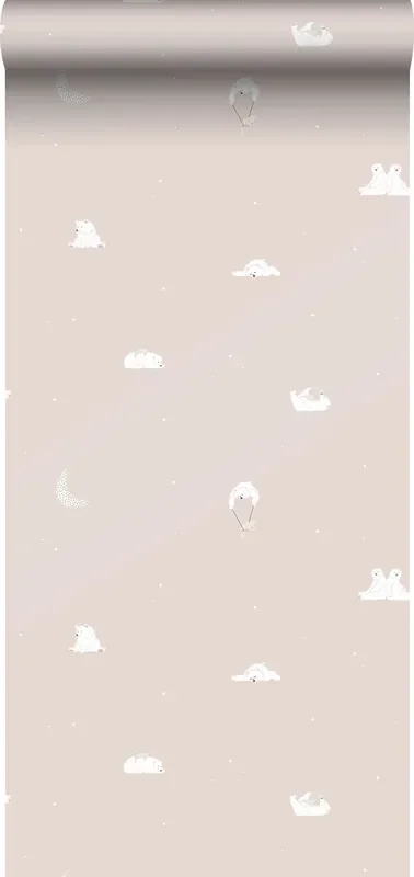papel pintado ositos rosa terracota de Sanders & Sanders – 640293
