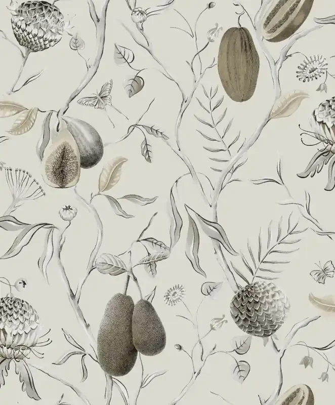 papel pintado paisaje boscoso beige de Masureel – 630096