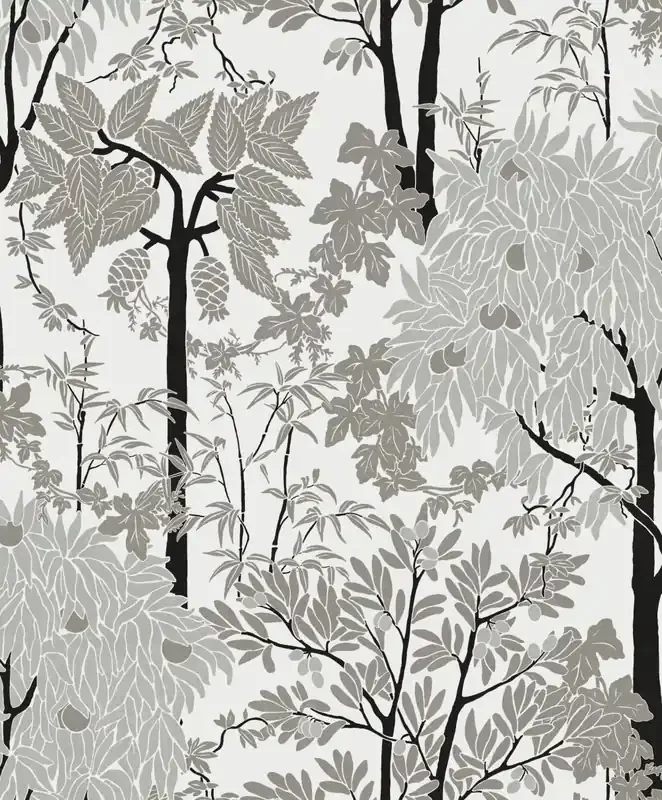 papel pintado paisaje boscoso gris de Masureel – 632006