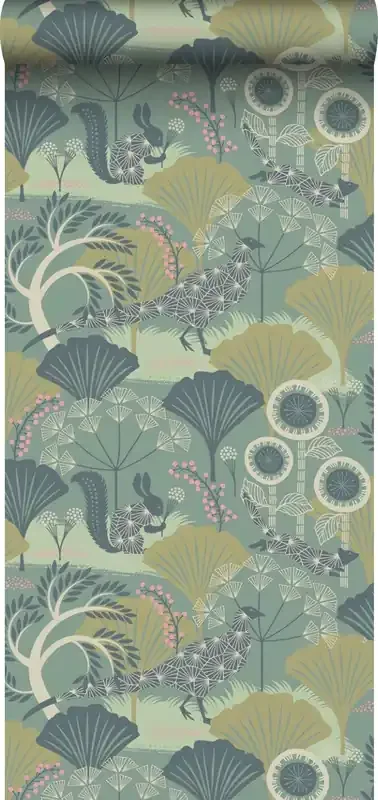 papel pintado paisaje boscoso verde de Borastapeter – 660793