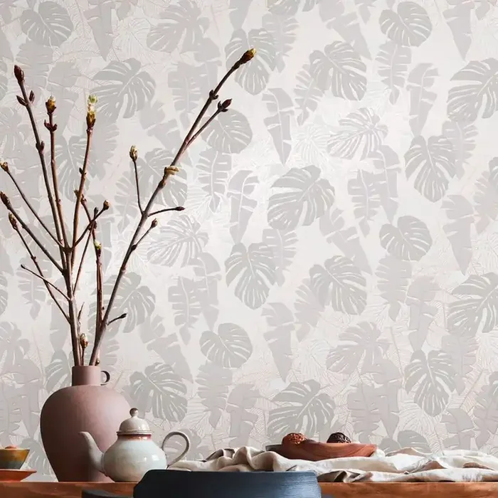 papel pintado palmeras gris, bronce y gris de Livingwalls – AS-389053