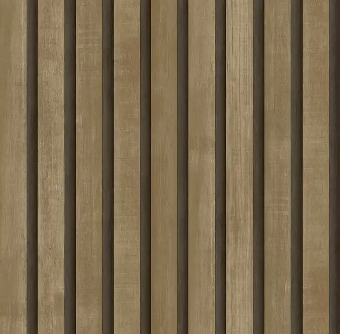 papel pintado paneles de madera con efecto 3D marrón de Sanders & Sanders – 640048