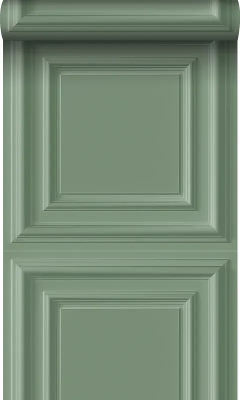 papel pintado paneles de pared verde grisáceo de Origin Wallcoverings – 347830