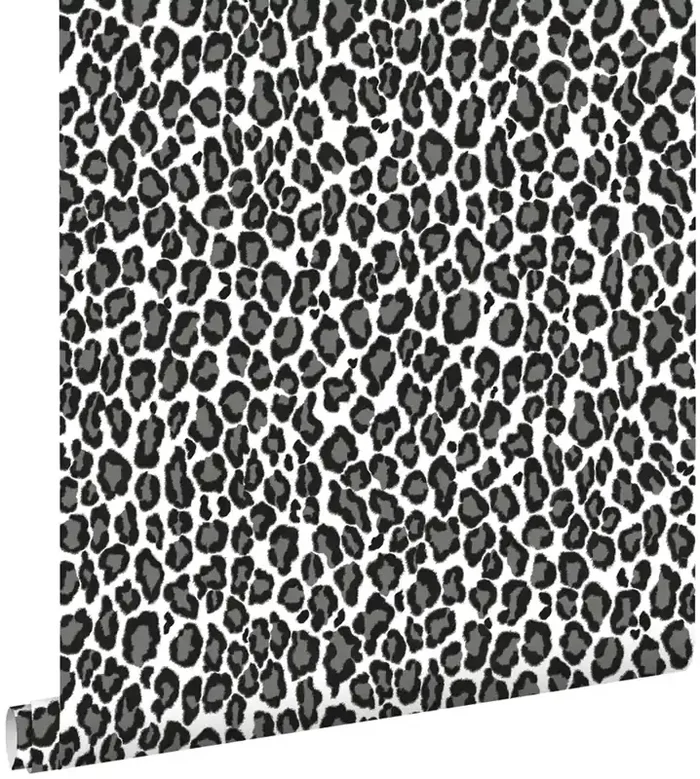 papel pintado panteras negro y blanco de ESTAhome – 136810