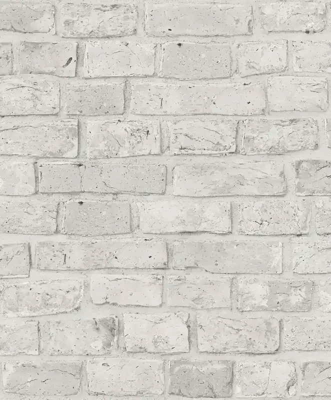papel pintado pared de ladrillos blanco antiguo de Sanders & Sanders – 640060