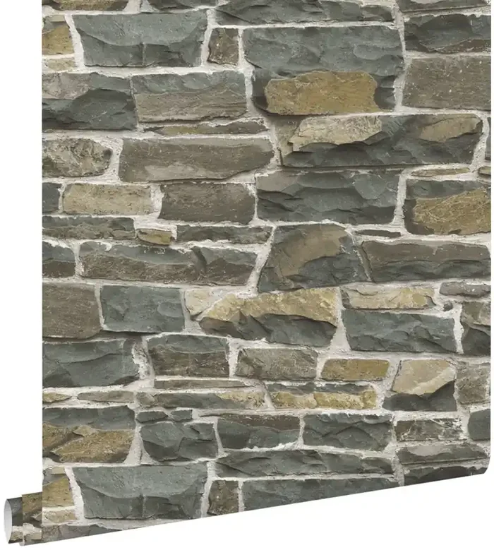 papel pintado pared de ladrillos marrón de ESTAhome – 138522