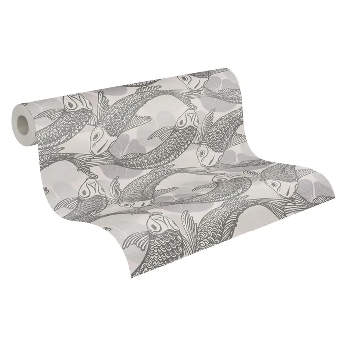 papel pintado peces gris de Livingwalls – AS-378591