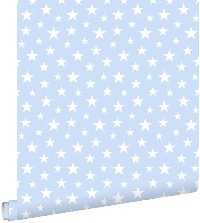 papel pintado pequeñas estrellas azul claro de ESTAhome – 138729