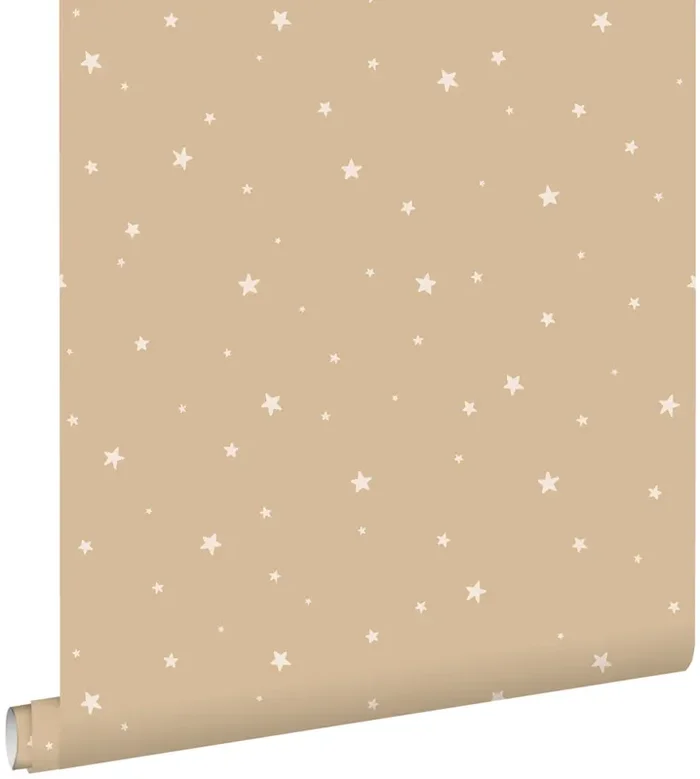 papel pintado pequeñas estrellas beige de ESTAhome – 139687
