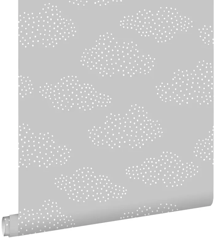 papel pintado pequeñas nubes gris de ESTAhome – 139517