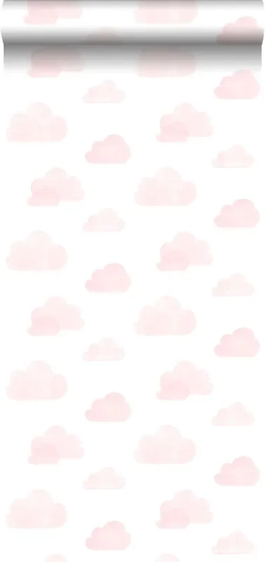 papel pintado pequeñas nubes rosa claro de Walls4You – 935302