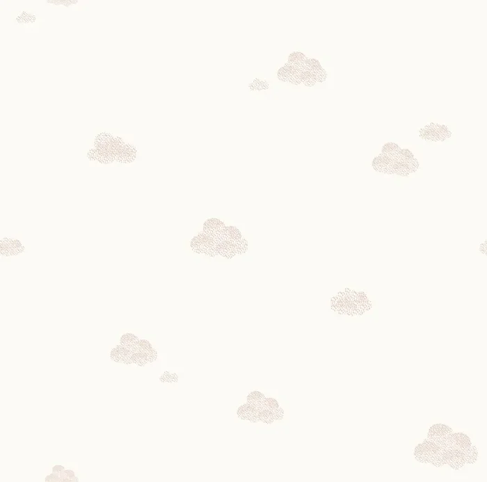 papel pintado pequeñas nubes rosa y beige claro de Sanders & Sanders – 640303