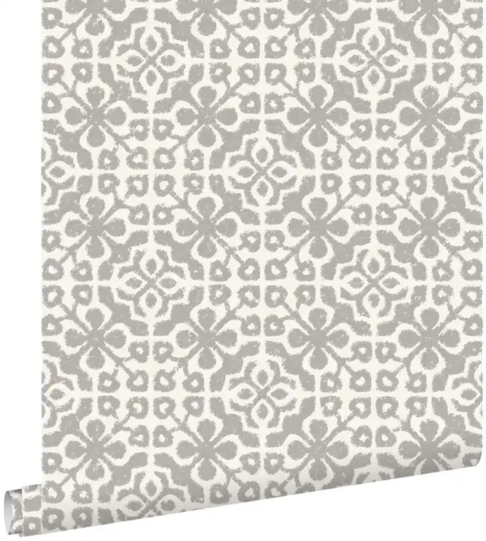 papel pintado piastrelle usurate gris pardo de ESTAhome – 128045
