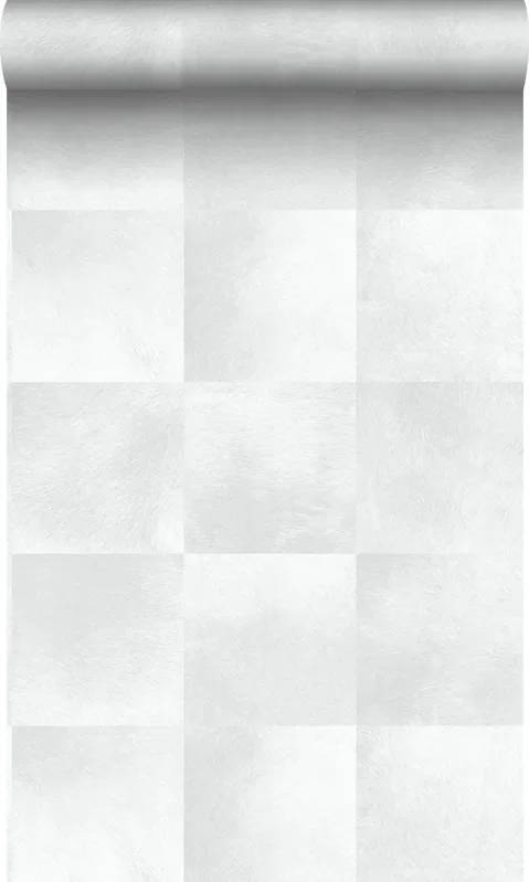 papel pintado piel de animal con textura de piel gris claro cálido de Origin Wallcoverings – 347485
