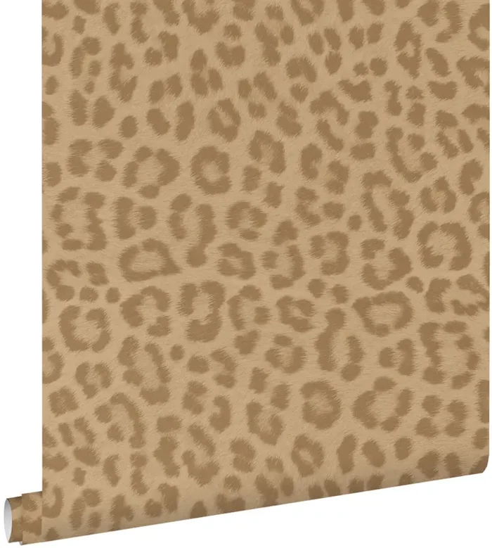 papel pintado piel de leopardo marrón claro de ESTAhome – 139967