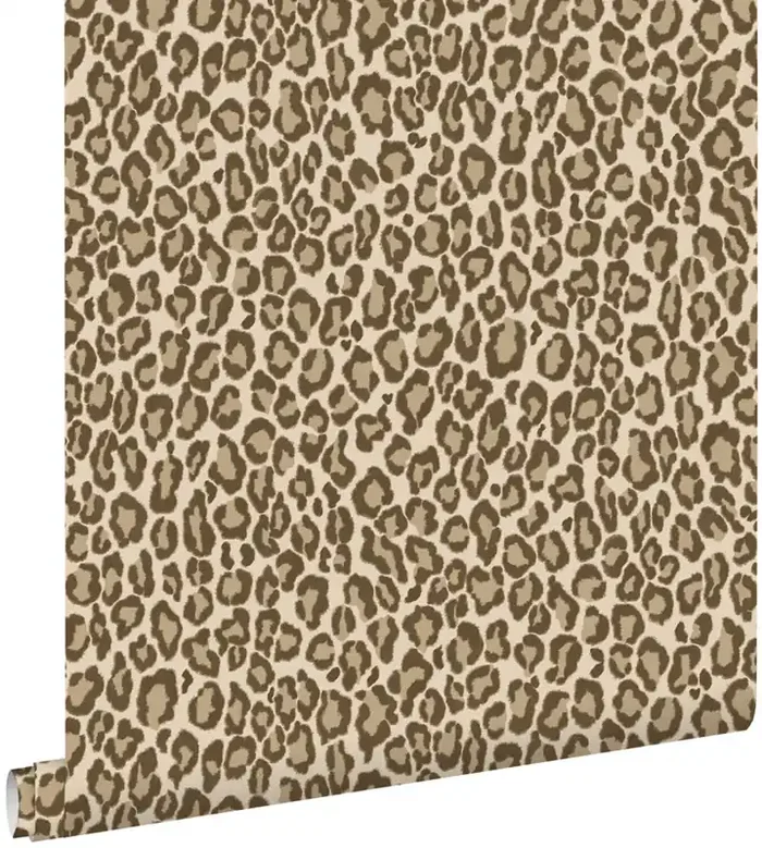 papel pintado piel de leopardo marrón de ESTAhome – 139152