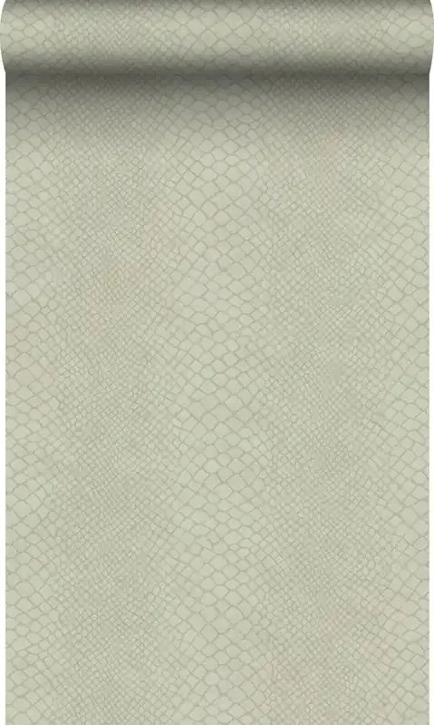 papel pintado piel de serpiente gris pálido de Origin Wallcoverings – 347767