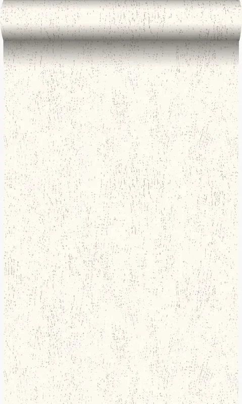 papel pintado placa de metal corroída desgastada, alterada y resistida blanco crema de Origin Wallcoverings – 347610